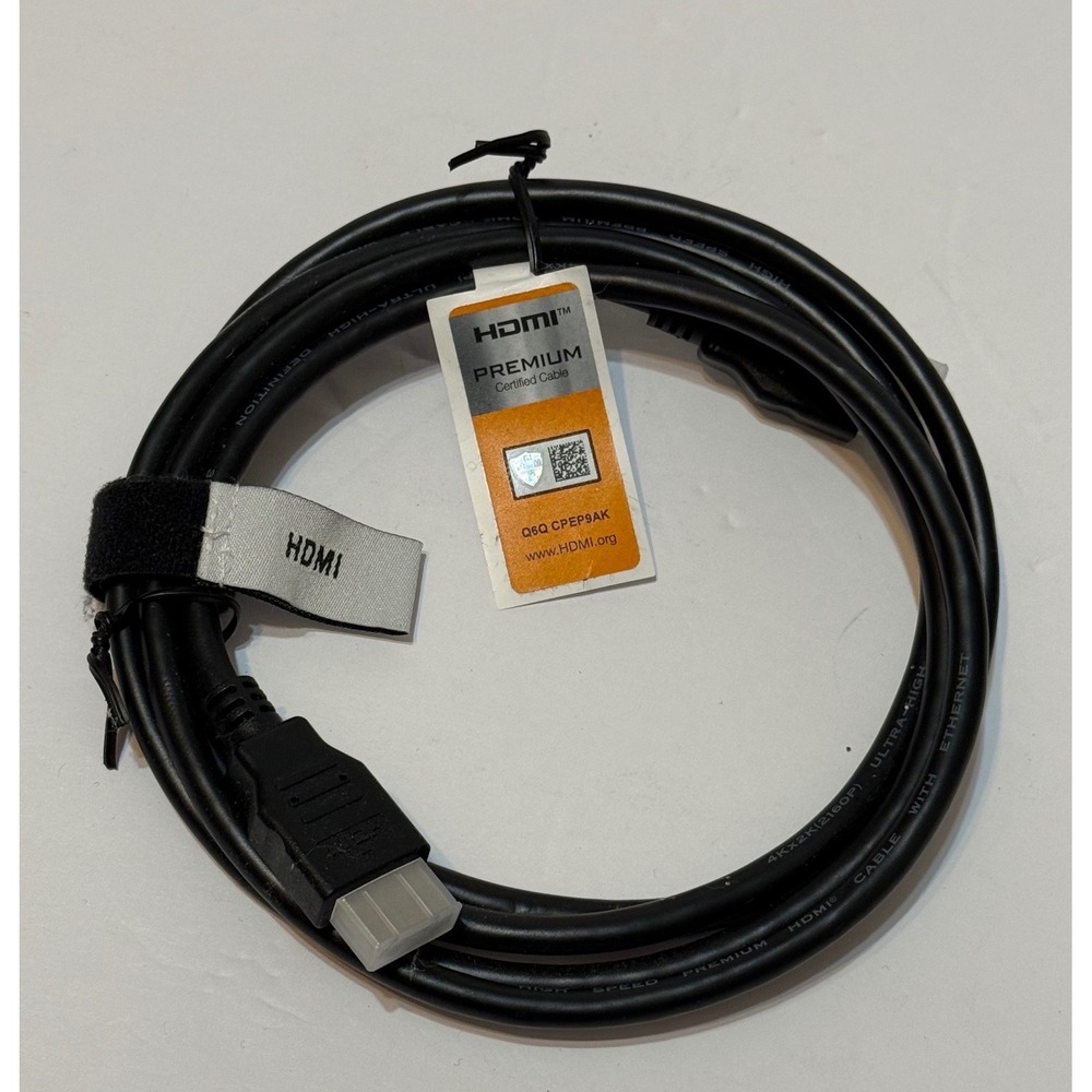 Comcast HDMI Cable 6ft 4K High Speed Ethernet 2160p Tech Accessory Black‎
